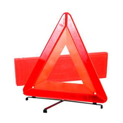 Reemky Warning Reflective Triangle Foldable Triangle Reflector Alerts Car Emergency Kit Roadside Warning Sign with Carrying Case for Car Vehicles Truck RV Tractor Trailer (1 Pack)