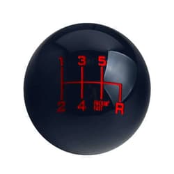 DEWHEL Fing Fast Shift Knob 6 Speed Short Throw Shifter M12x1.25 M10x1.5 M10x1.25 M8x1.25 (Black)