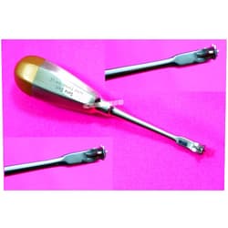 Cynamed German Stainless Dental Crown Remover Spreader -Offset Crown Splitter Remover Elevator Handle Dental