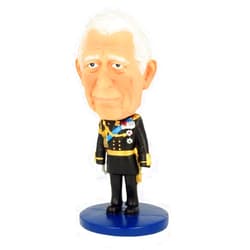 Elgate King Charles III Coronation Commemorative Bobblehead - Perfect Home Decor and Souvenir Collectible Figurine for Fans of The British Royal Family (by LILAJ)