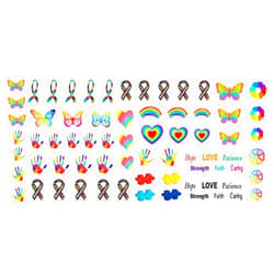 Generic Autism Awareness Nail Art Waterslide Decals Set #3 - Salon Quality Autism