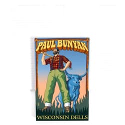 Lantern Press Wisconsin Dells, Wisconsin, Paul Bunyan (Lined 6x9 Journal, Lay Flat, 193 Pages, FSC Paper)