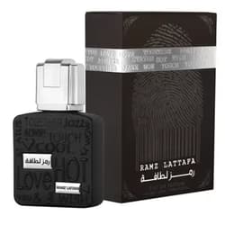 Lattafa Perfumes Ramz Lattafa Silver for EDP - Eau De Parfum 30ML (1.1oz) | Warm & Bold | Elegant Blend with Heliotrope, Guaiac Wood, Star Anise, and Tonka Beans | Everyday Essential | by Lattafa Ramz Lattafa Silver - 30 ML