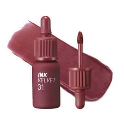 Peripera Ink the Velvet Lip Tint, High Pigment Color, Longwear, Weightless, Not Animal Tested, Gluten-Free, Paraben-Free (031 WINE NUDE)