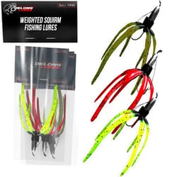 Delong Lures - The Squirm Fishing Lures - Ultimate Bass Fishing Kit - Weighted Fishing Jigs for Freshwater and Saltwater Fishing, Large Swimbait Fishing Lures - Made in USA