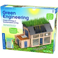 Thames & Kosmos Green Engineering STEM Kit | Build & Experiment with an Energy-Efficient Model Home, Explore Clean Energy, Sustainable Living, Includes Solar Panel, LEDs, Sensors, Ideal for Classrooms
