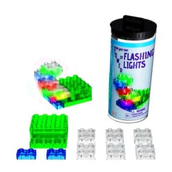 E-Blox: Circuit Blox: BYO Tower of Flashing Lights - Color-Changing LED Blocks Kit, Stack & Build 3D Brick Creations Set, DIY STEM Toy, Kids Ages 8+