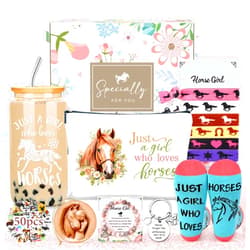 YENCHORN Horse Gifts for Girls Women Hobby Horse Stuff for Girl Horses Themed Gifts Accessories for Horses Lovers, Equestrian Girls, Cowgirl Gift Decoration Supplies Stuff for Equestrian Women