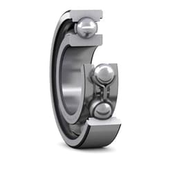 SKF RMS 7 Radial Bearing, Single Row, Deep Groove Design, ABEC 1 Precision, Open, Normal Clearance, Standard Cage, 7/8