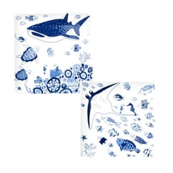 Natural69 set product [QA03] cocomarine square plate set of 2