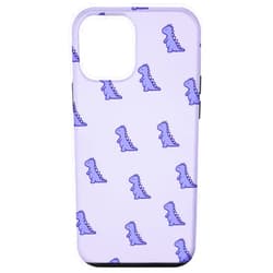 Cute Purple Dino T Rex In Case iPhone 12 mini Funny And Cute Dino Dinosaur T Rex In Purple For Girls Women Case