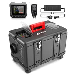 HCALORY 8KW Diesel Air Heater All-in-one 110V AC & 12V DC Support with Altitude Mode 6L Fuel Tank Portable Parking Heater Bluetooth APP Control Heating for Car Truck RV Campers