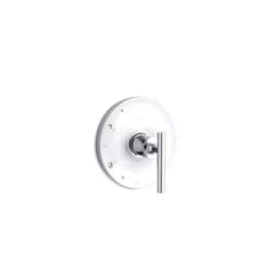 KOHLER Purist® Rite-Temp(R) shower valve trim with lever handle, temperature control, temperature memory, polished chrome, K-TS14423-4-CP