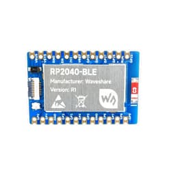UeeKKoo RP2040-BLE Raspberry Pi Microcontroller Development Board, Based On RP2040 Dual-Core Arm Cortex M0+ Processor, Supports Bluetooth 5.1 Dual Mode, 14 Multi-Function GPIO Pins to Project (Board Only)