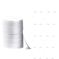 Outus 50 Pieces NFC Tags NFC 215 Card NFC Chip 215 Blank White PVC Coin Cards Compatible with Tagmo and NFC Enabled Mobile Phones and Devices, Round (30 mm/ 1.18 Inch)
