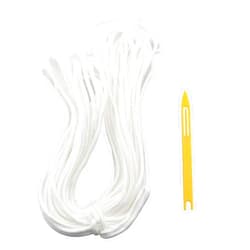DGBRSM 15 m 4 mm Long Lacrosse Net Tie Rope with Installation Aid Plastic Shuttle Suitable for Replacement Fixing of All Types of Lacrosse Nets in Backyards, Gardens and Playgrounds.
