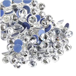 Beadsland Hotfix Rhinestones, 2880pcs Flatback Crystal Rhinestones for Crafts Clothes DIY Decoration, Crystal, SS10, 2.7-2.9mm