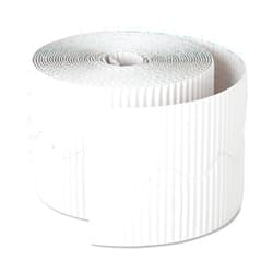Pacon 37016 Bordette Decorative Border, 2 1/4-Inch x 50-Ft Roll, White