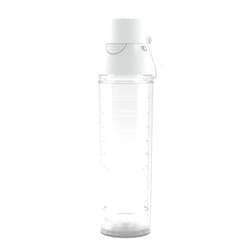 Tervis Venture Lite Clear & Colorful Lidded Made in USA Double Walled Insulated Tumbler Travel Cup Keeps Drinks Cold & Hot, 24oz Water Bottle, White Lid