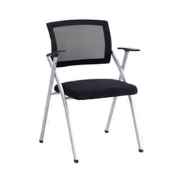 ZZHZY Folding Office Training Chair, Black Multifunction Staff Reception Chair News Work Writing Board Meeting Room Chair Four-Legged Moeh Chair Task Chair (Color : Style 1, Size : Pack of 1)