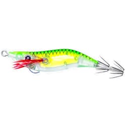 Yo-Zuri Mini Aurora Squid Jig, Floating, 2 Inch, 48mm, #1, Luminous Green