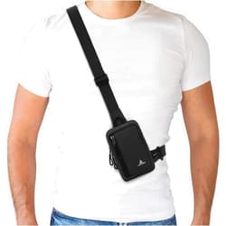Peicees Small Crossbody Bag for Men Women Mini Sling Bag Travel Running Phone Daypack Cross Body Shoulder Bags with Keyholder