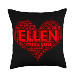 In My Heart Forever by The LACOCA Shop Because I Miss You, Remember Me Love Gift (Ellen) Throw Pillow, 18x18, Multicolor