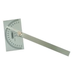 General Tools Angle Protractor #17 Stainless Steel Square Head - Measuring Tool for Carpenters & Woodworking Hobbyists
