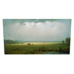 Ltt-Ydd-Ccl Martin Johnson Heade Early Morning Meadow Canvas Prints Wall Art Living Room Canvas Pictures for Bedroom Wall Decor for Home Decor Posters Artwork(Unframed,25x50cm 10x20inch)