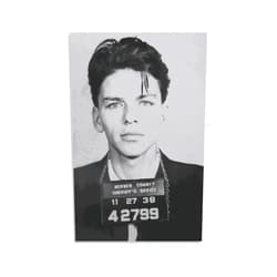 GERRIT Frank Sinatra Mugshot Black And White Man Portrait Poster Canvas Wall Art Poster For Room AestheticCanvas Painting Wall Art Poster for Bedroom Living Room Decor 12x18inch(30x45cm) Unframe-style