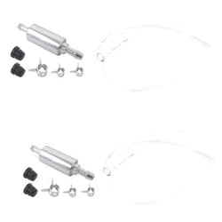 GRABOTE Upgraded Motorcycle Brake Bleeder Hose Kit - 2PC with Check Valve for Brake Fluid