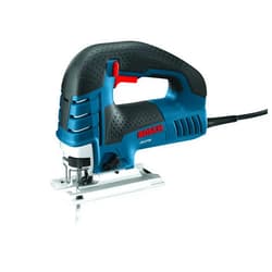 BOSCH Top-Handle Jig Saw 7.0 Amp, 3,100 SPM, 45 Degree Beveled Cuts, Variable-Speed Control, Ergonomic Design, Corded (JS470E)