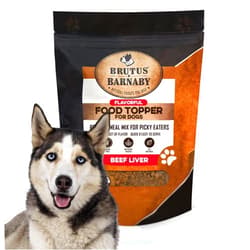 BRUTUS & BARNABY Dog Food Topper - Beef Liver - Enhance Your Dogs Meal with This Flavor Packed Mix - Sprinkle On Dog Food Flavoring for Picky Eaters - Just One Single Ingredient