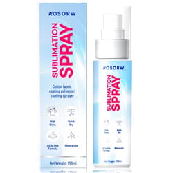 AOSORW Sublimation Spray for Cotton Shirts: Sublimation Coating Supplies for T-Shirts Canvas Polyester (5.07 oz / 150 mL)