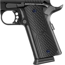 BESTWEST 1911 G10 Grips, Full Size (Government/Commander) - Ambi Safety Cut - Star Texture Black