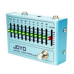 JOYO EQ Pedal 10 Band Equalizer (31.25Hz-16kHz) for Electric Guitar & Bass Including 4-string/ 5-string / 6-string/ 7-string Guitars (R-12)