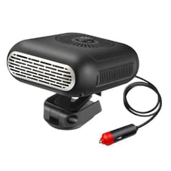 ZOENAE Car Heater Windshield Heating and Cooling 12v/24v High-Power Defogging Hair Dryer Car Heater Heating Fans 360-Degree Adjustable (Color : 12V)