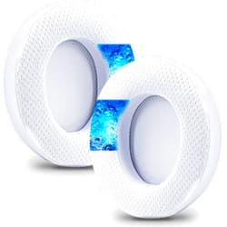 JESSVIT Earpads for Virtuoso RGB Wireless, XT, SE | Oval Shape Enlarged Bigger Inner Hole (Cooling Gel Mesh White)