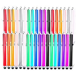 Briout Stylus Pens for Touch Screens, 36 Pack Capacitive Touch Screen Stylus, High Precision Stylus Compatible with All Universal Touch Screen Devices (12 Multicolor)