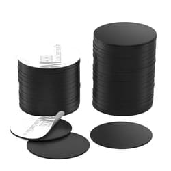 BABIQT 50 Pieces NFC Tags Black NTAG215 NFC 215 Tags NFC Coins Cards Black NFC Stickers Round 13.56MHz NFC Chip with Adhesive Back, Compatible with TagMo and NFC Enabled Phones