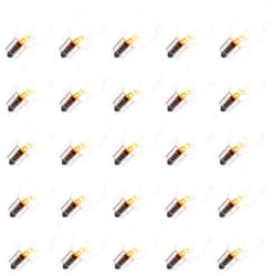 Brightown 25 Pack 7W Clear Incandescent E17 Bulbs for Christmas String Lights - C9 Replacement Bulbs