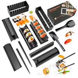 MLRYH Sushi Making Kit Sushi Maker 12 Pcs Plastic Premium set Sushi Tool Set Sushi Rice Roll Mold Shapes, DIY Sushi Roller Tool for Home Beginners.