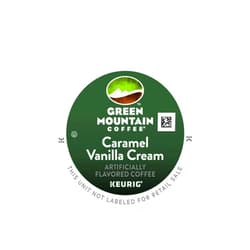 Green Mountain Coffee Roasters Green Mountain Coffee Caramel Vanilla Cream, K-Cup Portion Pack for Keurig K-Cup Brewers (Pack of 48)