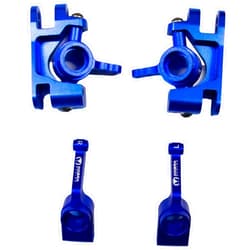 Cobra Racing Slash Ultimate Knuckle Set with Bearings 4x4 Blue (Front + Rear) - Steering Knuckles, Steering Blocks and Rear Axle Carriers!