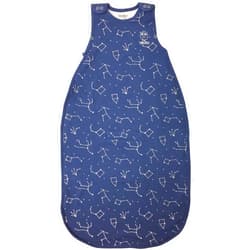 Woolino 4 Season Ultimate Baby Sleeping Bag - Merino Wool and Organic Cotton - Universal Size Adjustable Sleep Sack for Baby - Two-Way Zipper Sleeping Bag (2-24 Months) - Night Sky