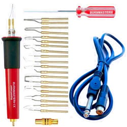 BURNMASTER Pen, 10-Tips, Patch Cord, and Adapter by MASTERCARVER. Fits, Burnmaster, Detail Master, Colwood, PJL (Optima), Nibs and Razertip.