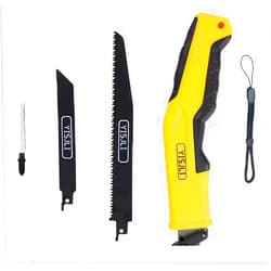 YISJLI YIJLI Portable Multi-Purpose Hand Saw Handle, Soft Grip Multi-Blade Drywall Saw for Cutting Wood, Drywall, Sheetrock, Metal, Plastic, Plywood, Small Jig Saw for Home Users