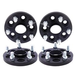 DCVAMOUS 4PC Black 5x4.5 Hubcentric Wheel Spacers 15MM with 12x1.5 Studs Compatible with Honda A-cura 5 Lug 5x114.3 for 1998-2024 Accord (5 Lug) | 2006-2024 Civic | 1997-2024 CRV | TSX RDX