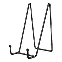Fivekim Display Stands Metal Frame for Picture Decorative Plate Book Photo Easel Artistic Work Home Office Ornaments Plate Display Stands Wood