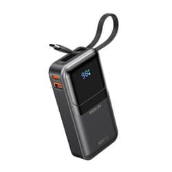 Imokin MOKiN Portable Charger, 10000mAh 30W Power Bank Fast Charging, Phone Battery Pack with Built in Cable, 4 Outputs, Travel Compact Powerbank USB C for iPhone 17 16 15 14 13 iPad Pro MacBook Air Samsung